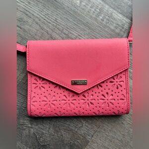 Pink Cedar Street Perforated Kate Spade Wallet Crossbody